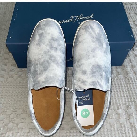 Universal Thread Tie Dye Kelsey Sneakers NWT 8.5 non-binary unisex slip on flat - Picture 1 of 6